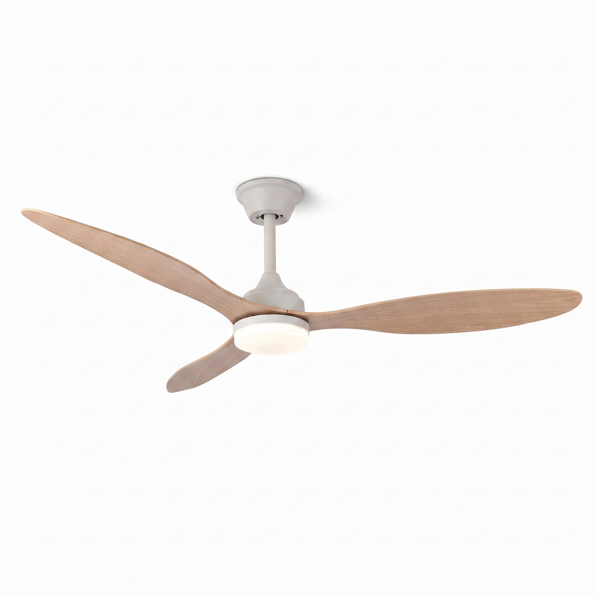plafonnier ventilateur LED pales profilées AERVIA — Alenza