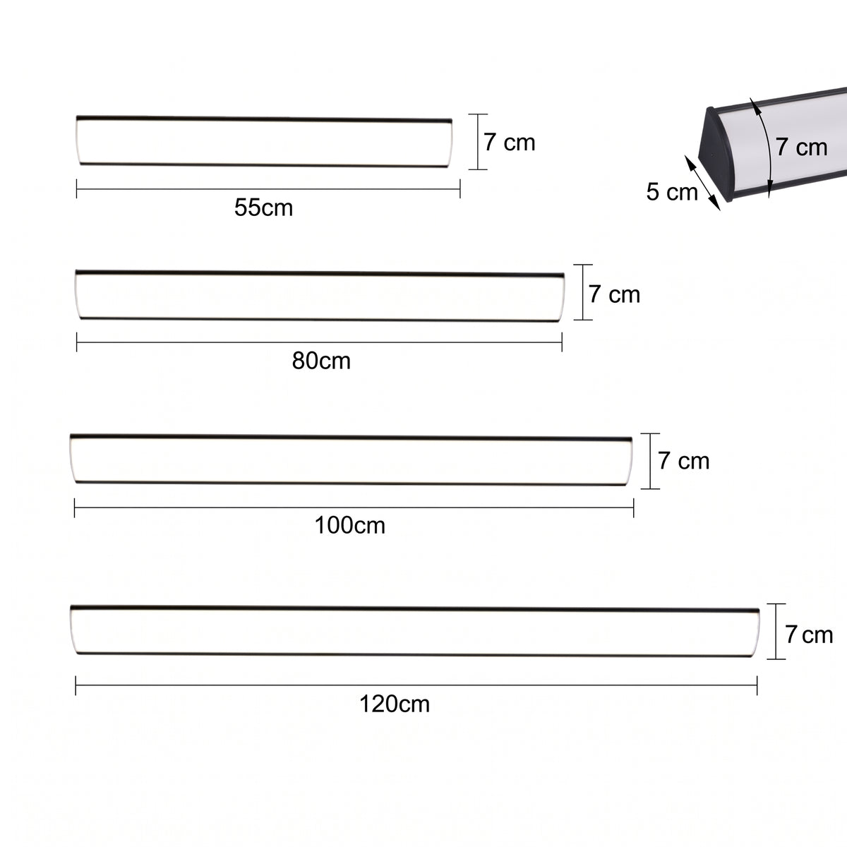 applique murale extérieure LED aluminium linéaire LINEO vue 20 — Alenza