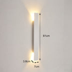 applique murale extérieure LED lame verticale VELTIA mise en situation 15 — Alenza