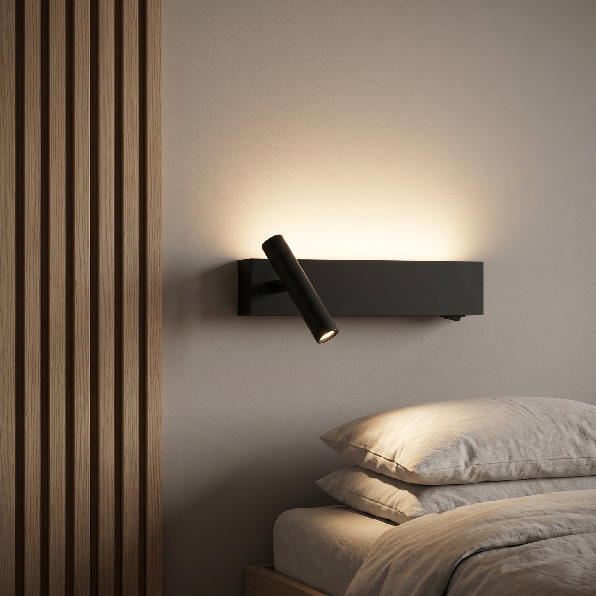 applique murale liseuse LED double éclairage coin lecture — Alenza