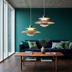 suspension à plateaux métal laqué scandinave Saturna vue 1 — Alenza