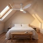 plafonnier ventilateur LED ambiance intérieure lumineuse AERVIA — Alenza