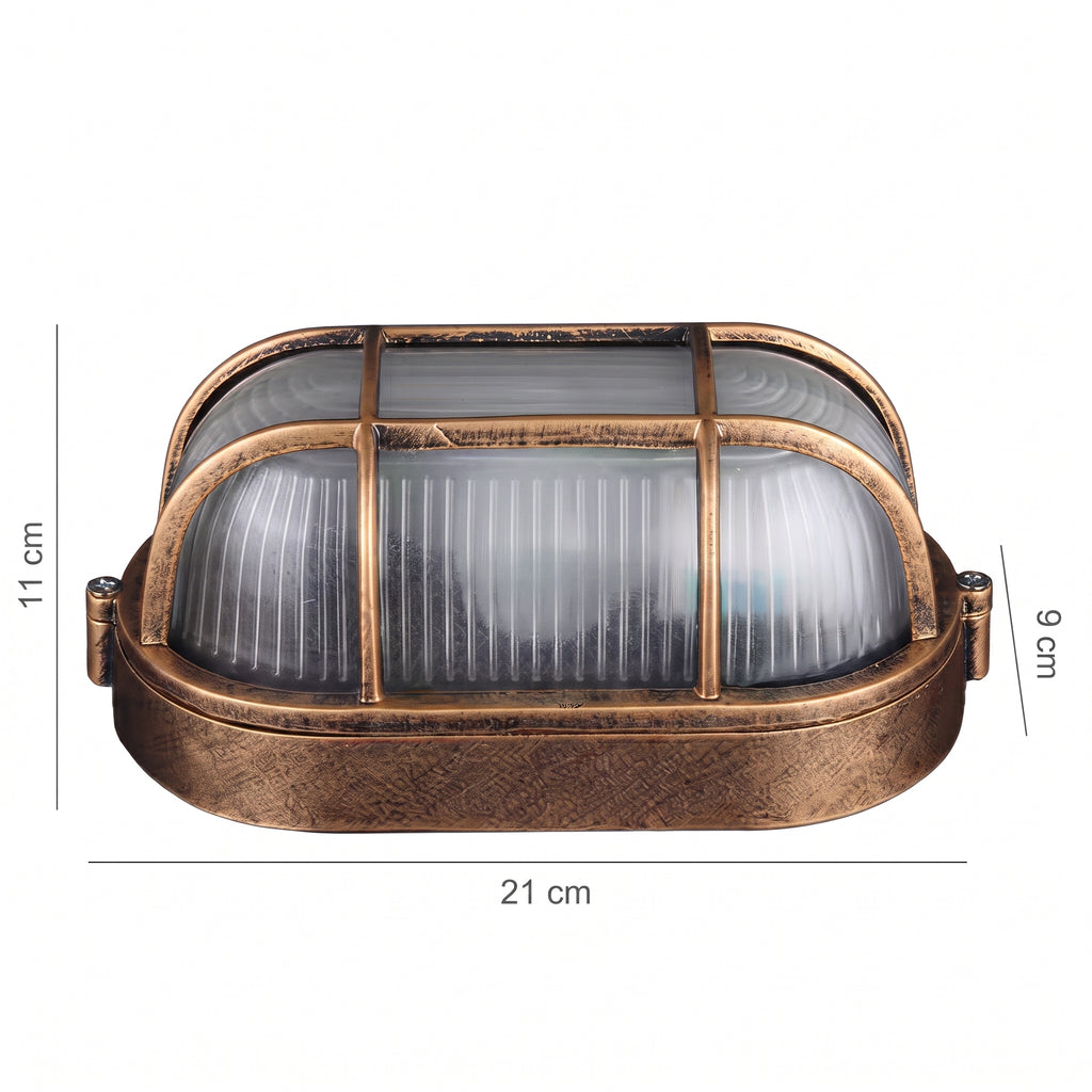 applique murale extérieure hublot bronze RONA vue 10 — Alenza