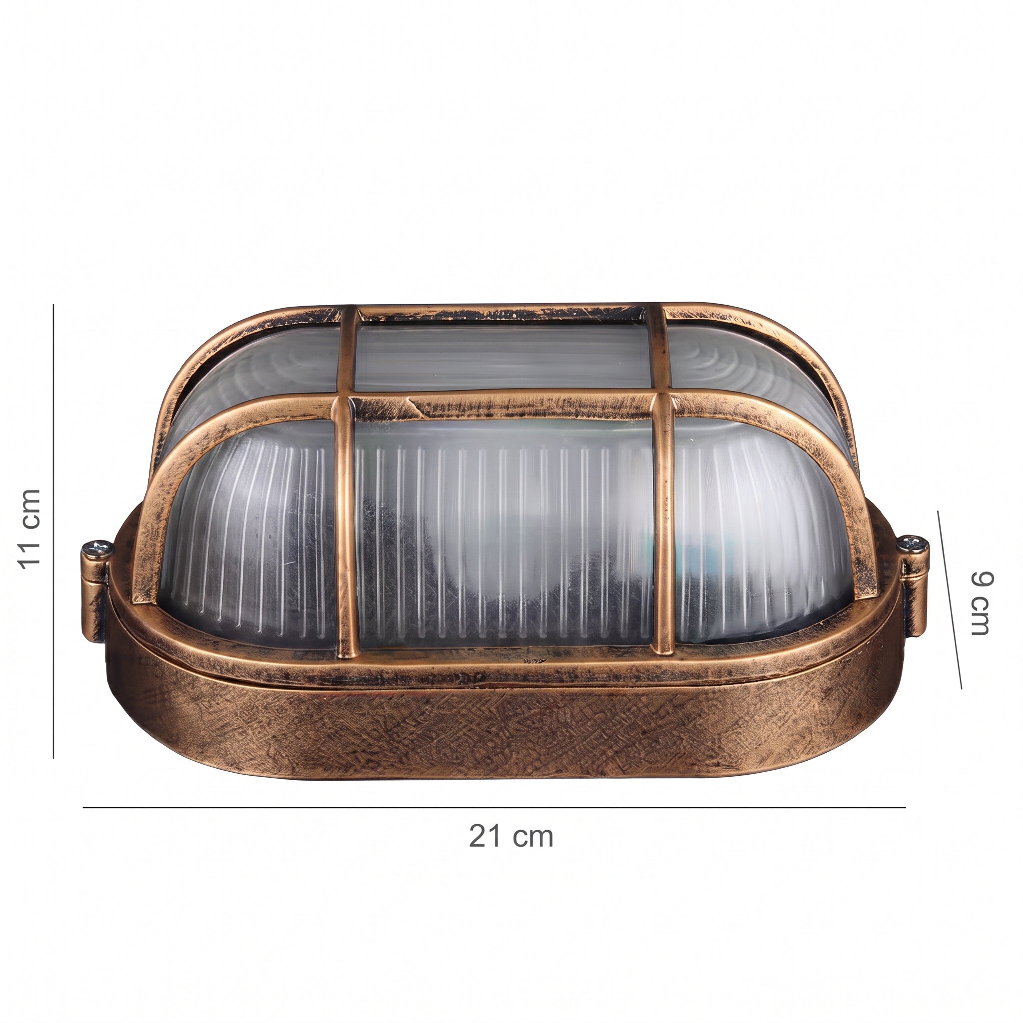 applique murale extérieure hublot bronze RONA vue 10 — Alenza
