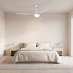 ventilateur de plafond avec lumière LED décor intérieur moderne AERVIA — Alenza