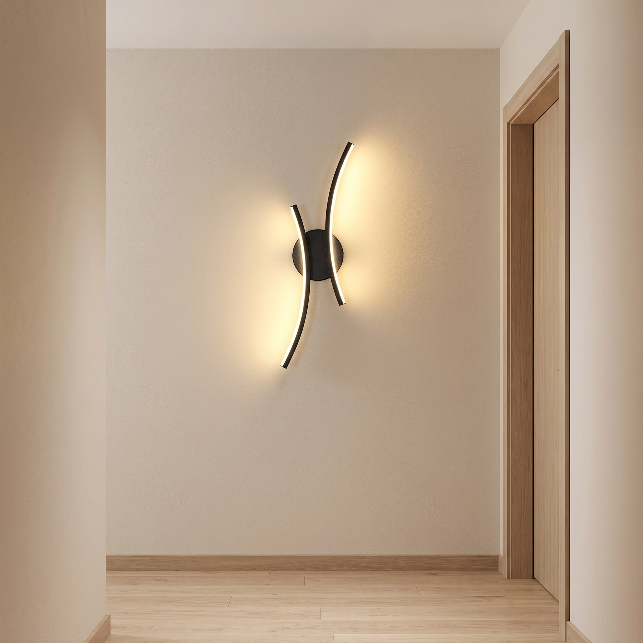 applique murale LED métal éclairage mural salon — Alenza
