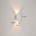 applique murale extérieure LED lame verticale VELTIA mise en situation 9 — Alenza