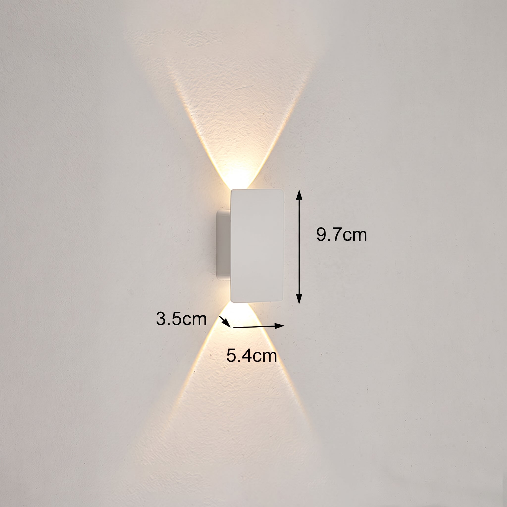 applique murale extérieure LED lame verticale VELTIA mise en situation 9 — Alenza
