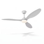 plafonnier ventilateur trois pales et disque LED central AERVIA — Alenza