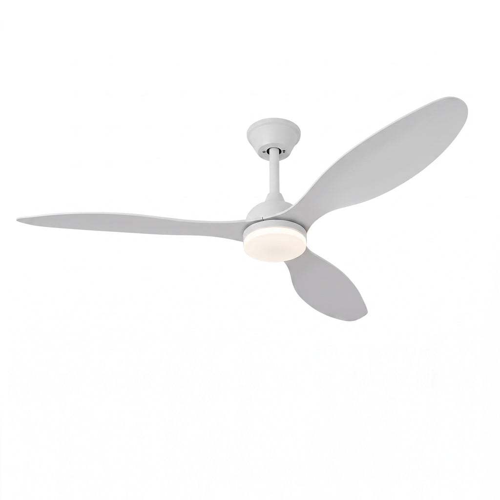 plafonnier ventilateur LED trois pales AERVIA vue 1 — Alenza