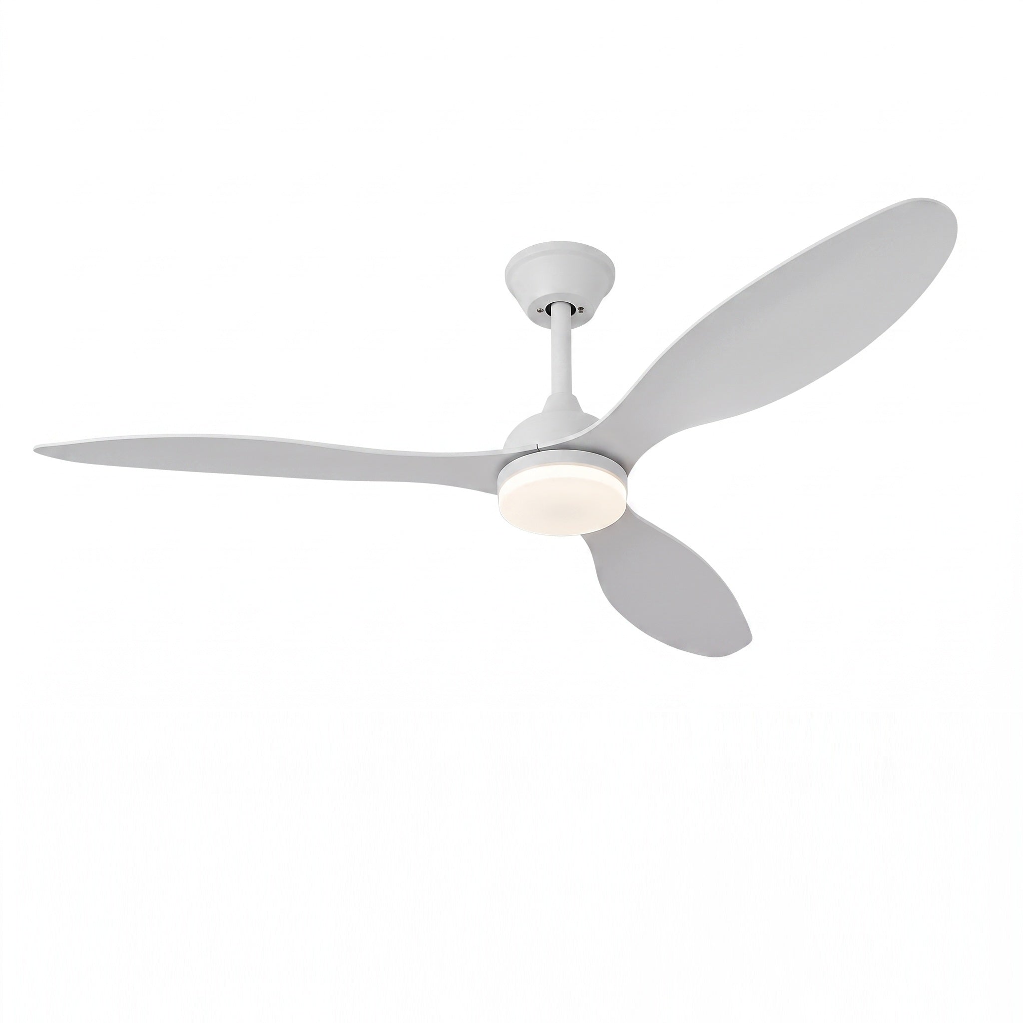 plafonnier ventilateur LED trois pales AERVIA vue 1 — Alenza