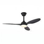 plafonnier ventilateur LED embase ronde et fût court AERVIA — Alenza