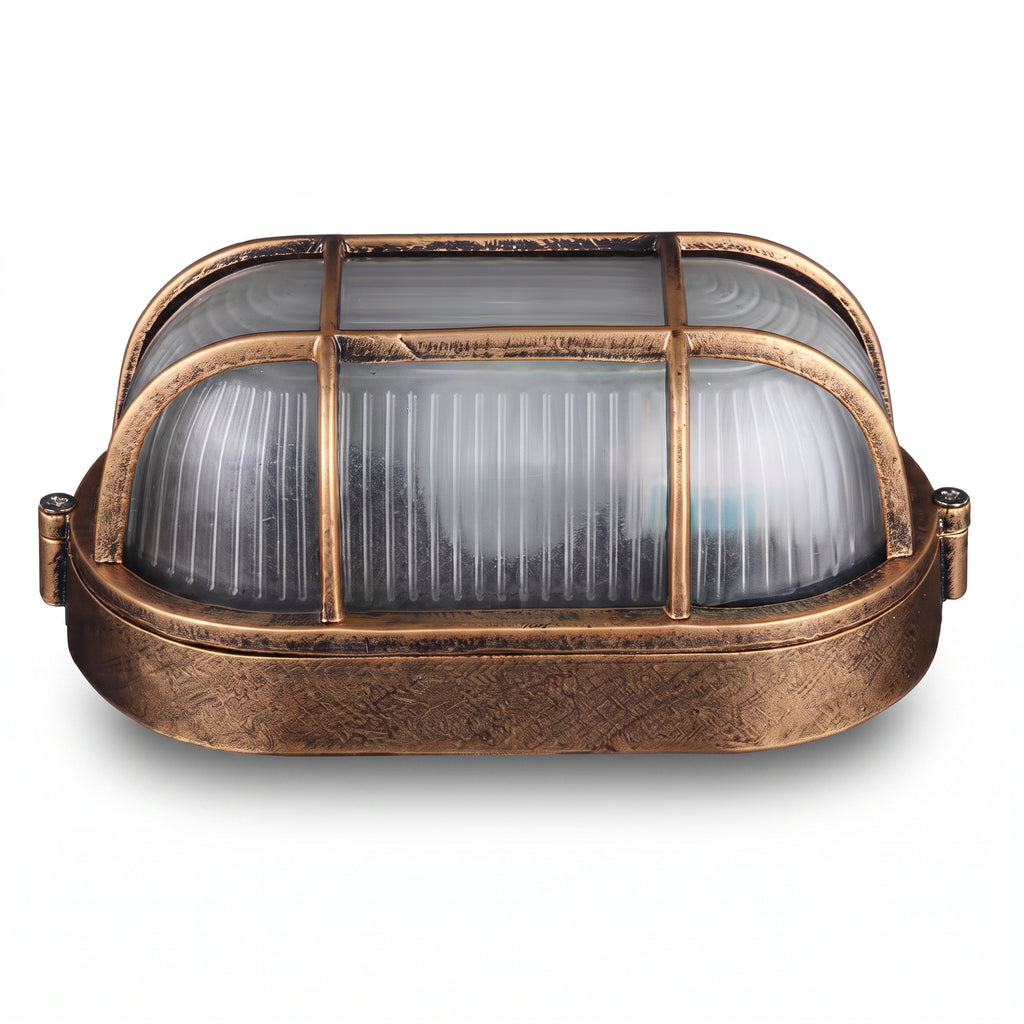 applique murale extérieure hublot bronze RONA vue 1 — Alenza