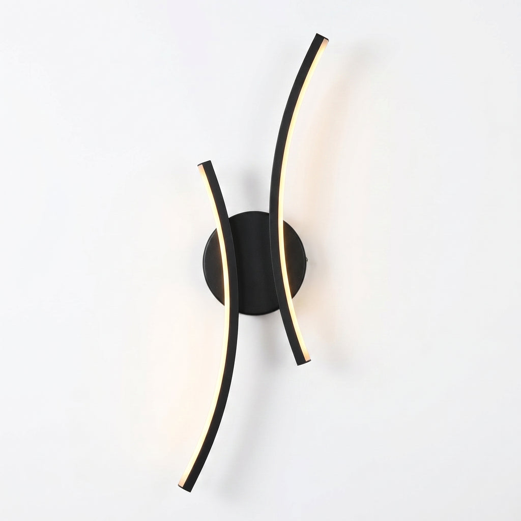 applique murale LED métal design salon contemporain — Alenza