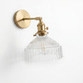applique murale laiton doré verre salon cosy — Alenza