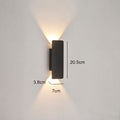 applique murale extérieure LED lame verticale VELTIA mise en situation 16 — Alenza