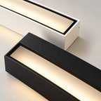 NOREL applique murale extérieure LED noire et blanche en aluminium