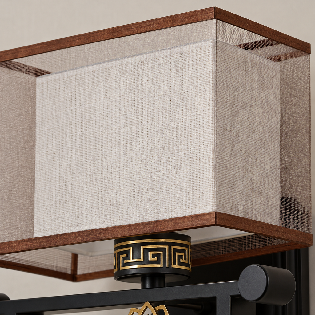 Applique murale japonaise en métal et tissu  SAKURA