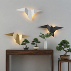 applique murale LED oiseau lumière indirecte zoom métal — Alenza