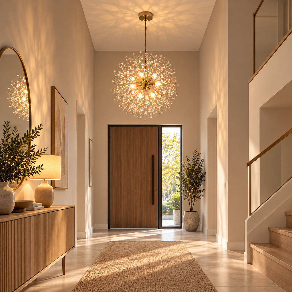 Suspension LED en cristal avec hauteur réglable DARENE