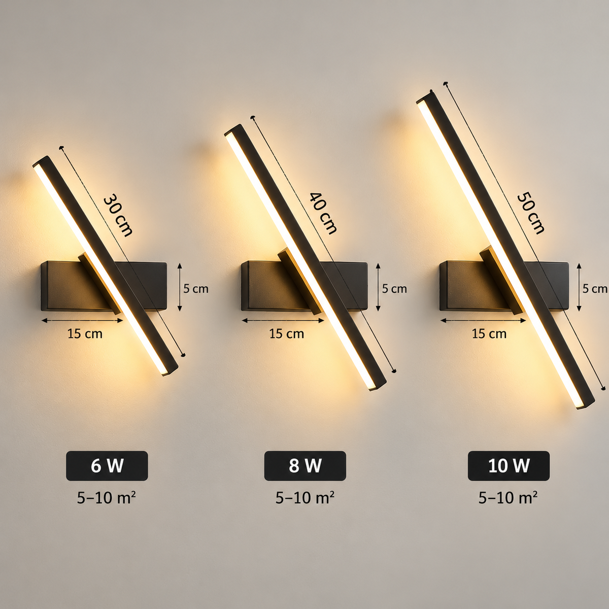 Applique murale orientable LED en métal et acrylique. ELVIA