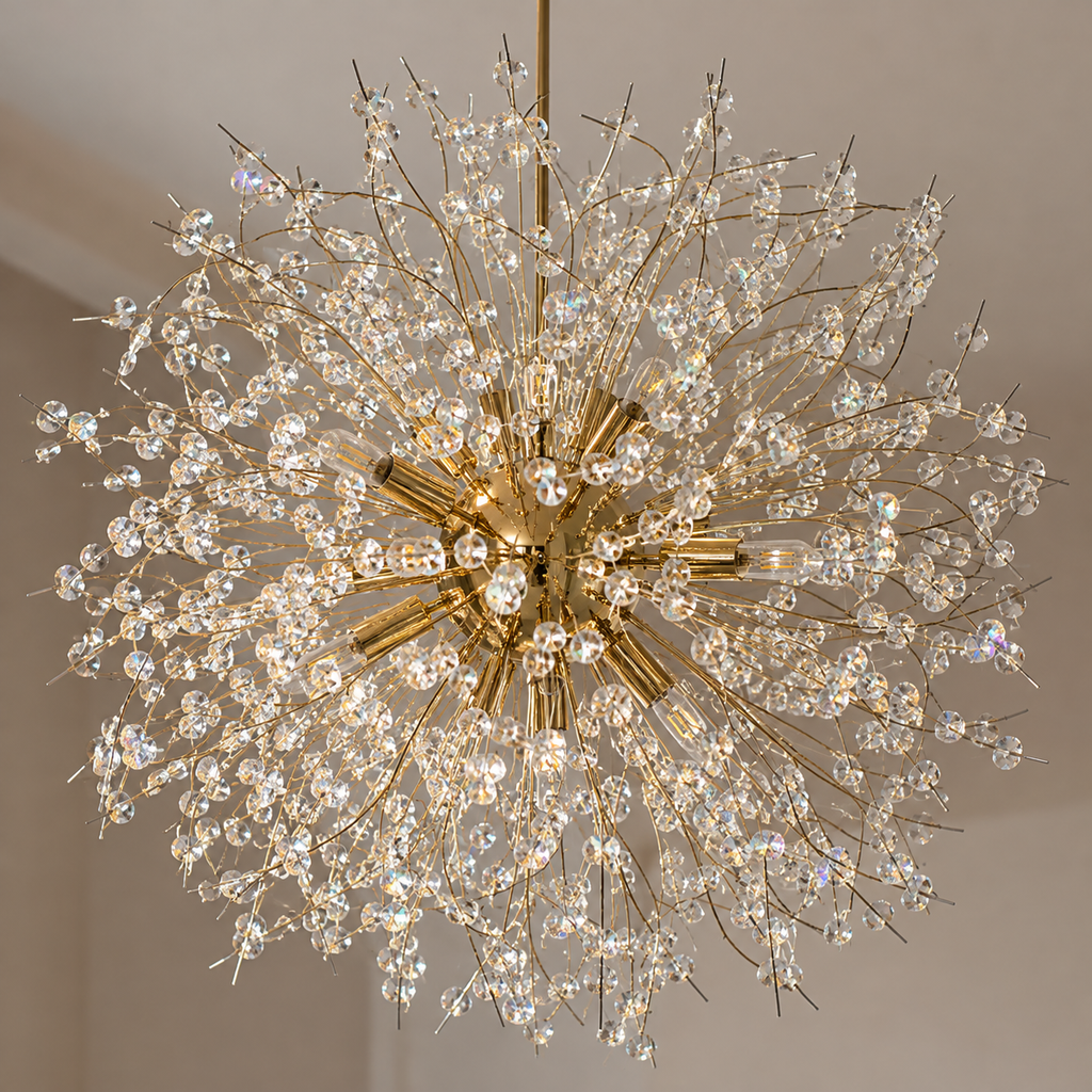 Suspension LED en cristal avec hauteur réglable DARENE