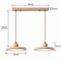 Suspension en Travertin et Bois LED SONOMA - Image 19
