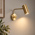 Applique murale laiton doré orientable avec interrupteur FAGINE - Image 1
