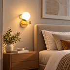 Applique murale LED avec globe opale LUNESSA - Image 8