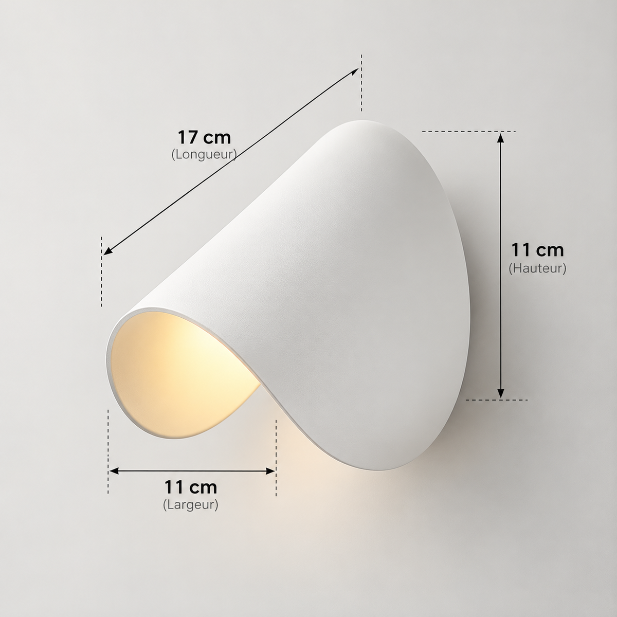 Applique murale LED orientable en aluminium VELORA