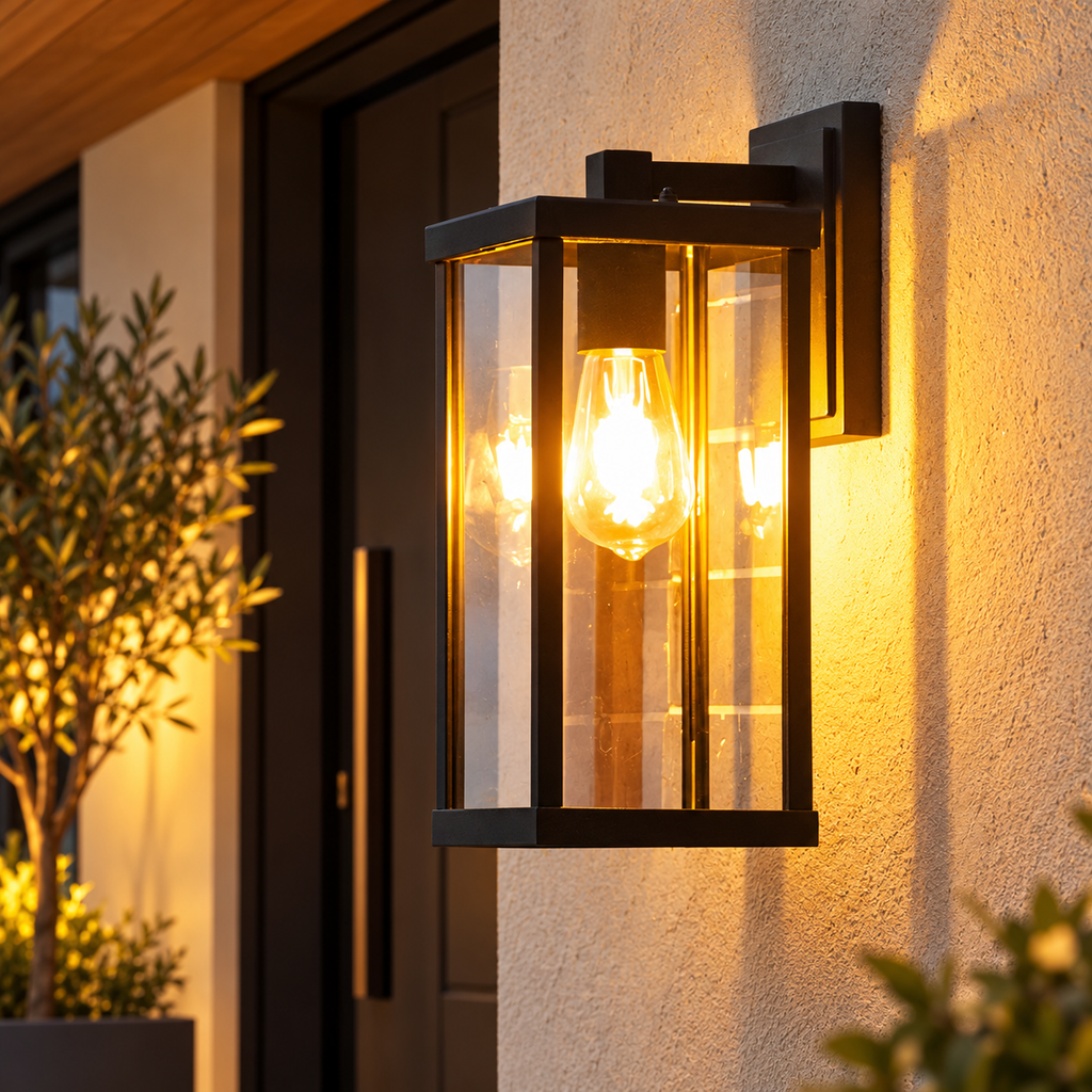 Applique murale extérieure noire IP65 NORVEA
