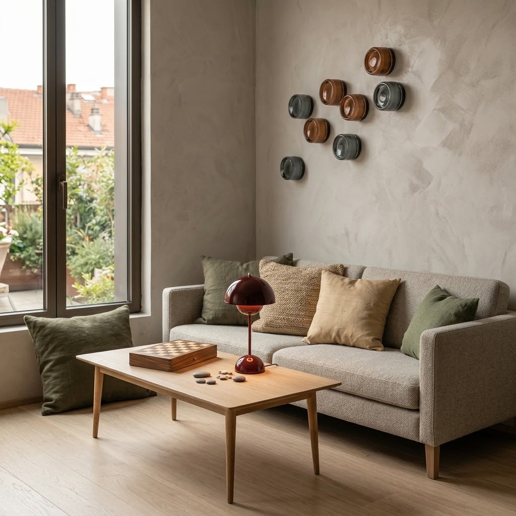 applique murale Ondelya halo chaleureux en situation chambre — Alenza