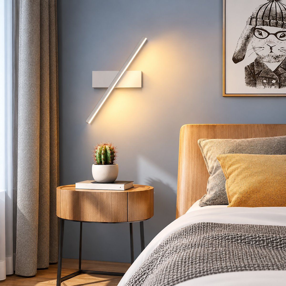Applique murale orientable LED en métal et acrylique. ELVIA