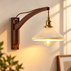KIORA applique murale bois marron foncé