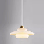 Suspension en verre gris fumé avec abat-jour étagé SOLVIA - Image 13